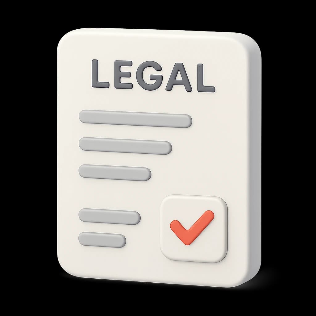 Legal document generator interface for privacy policy and terms